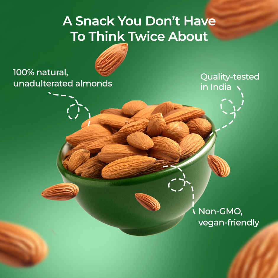 Khetika Premium California Almonds | Badam | Unpolished | Rich in Fiber Combo