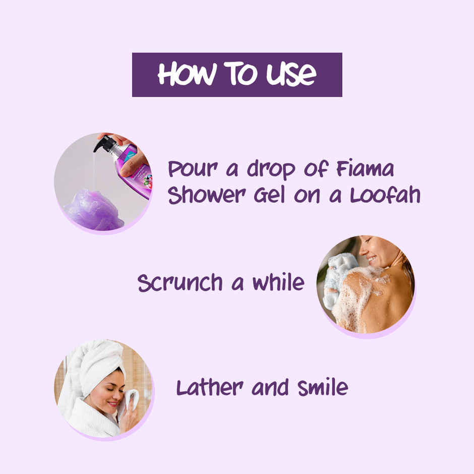 Fiama Body Wash Shower Gel Blackcurrant & Bearberry, with Skin Conditioners for Radiant Glow