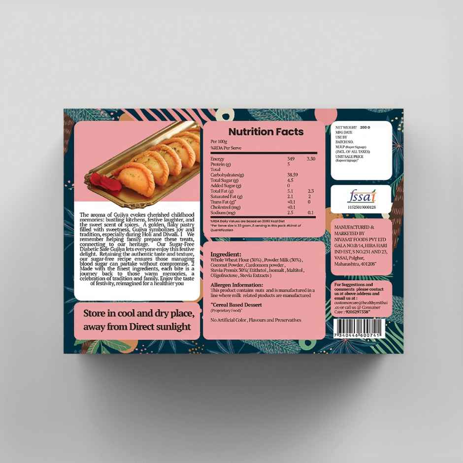 Healthy Mithai Co Sugar Free Gujiya
