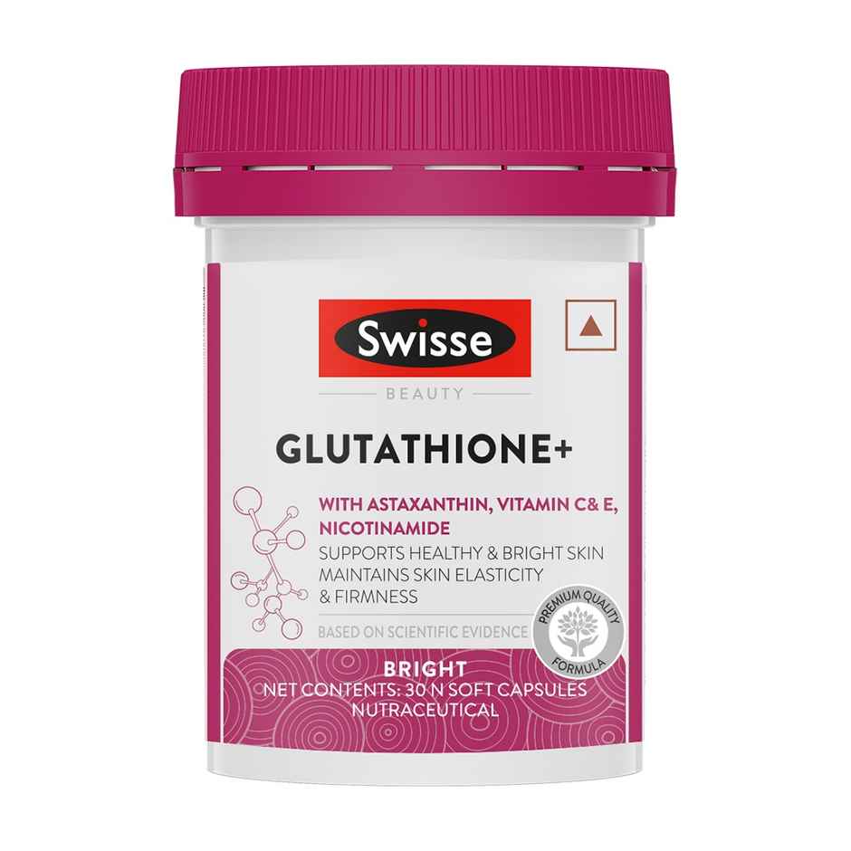 Swisse Glutathione Tablets With Astaxanthin, Vitamin Nicotinamide For Healthy Skin (30 Capsules)