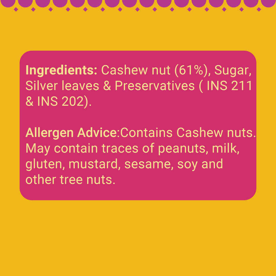 GO Desi Premium Kaju Katli | 61% Cashew | Burfi | Kaju Katri | Combo