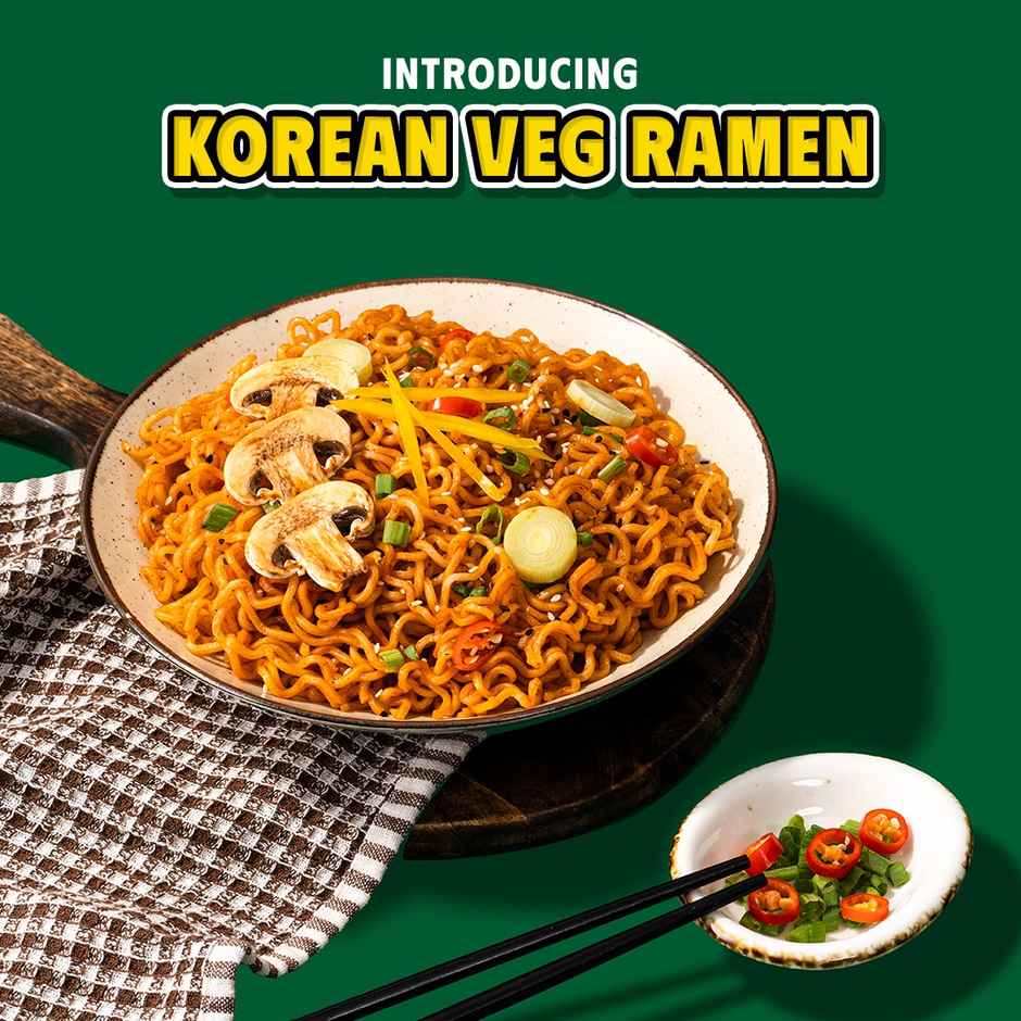 MasterChow K-Chow Korean Ramen Veg Instant Noodles Pack of 4