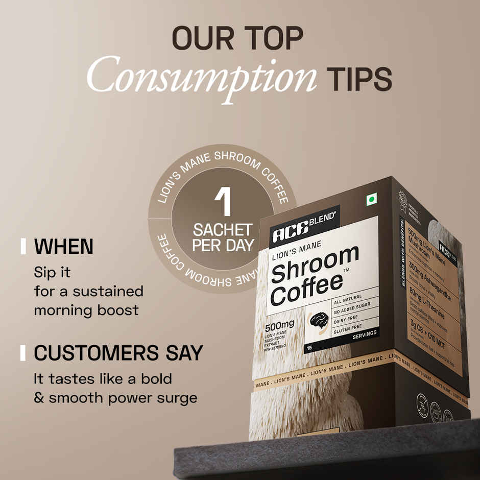 Ace Blend Lion's Mane Mushroom Coffee | Focus & Cognitive Support