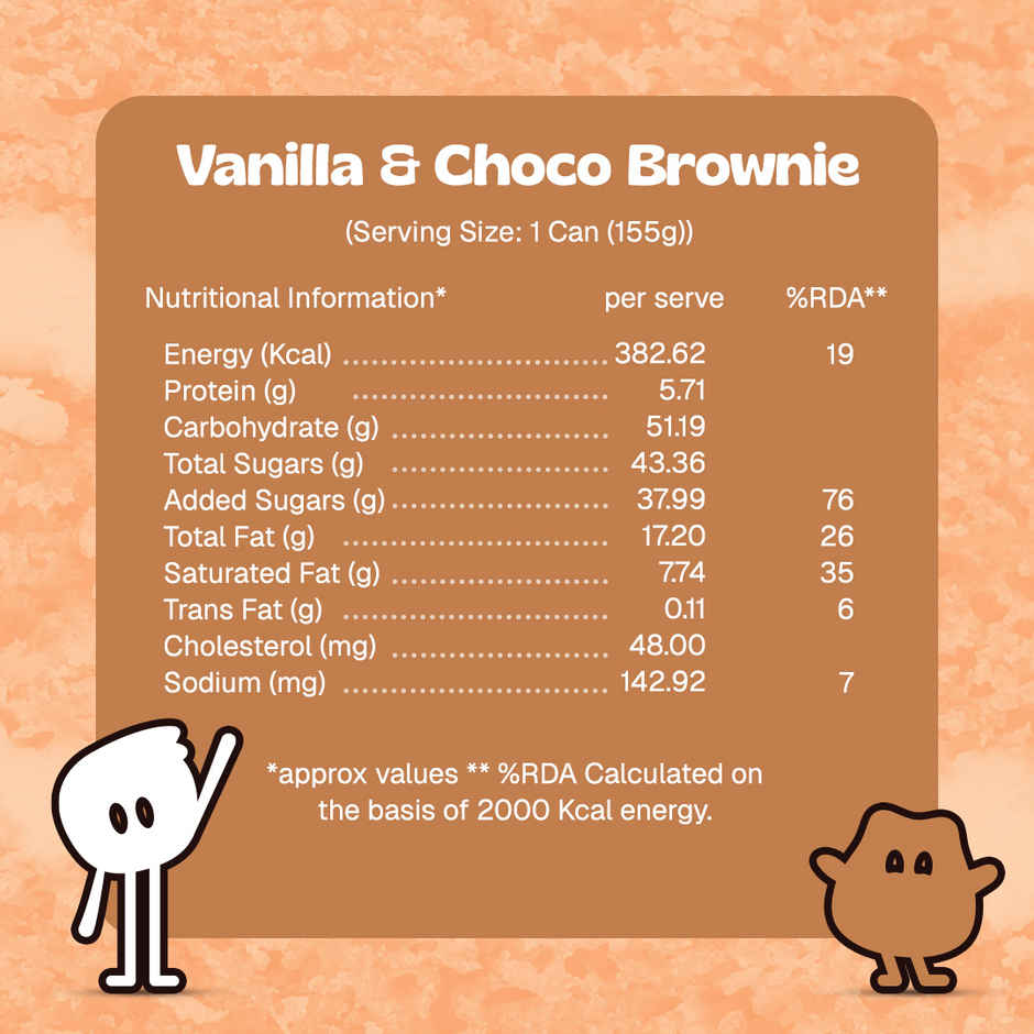 OB & GOB Vanilla & Choco Brownie Ice Cream Sundae