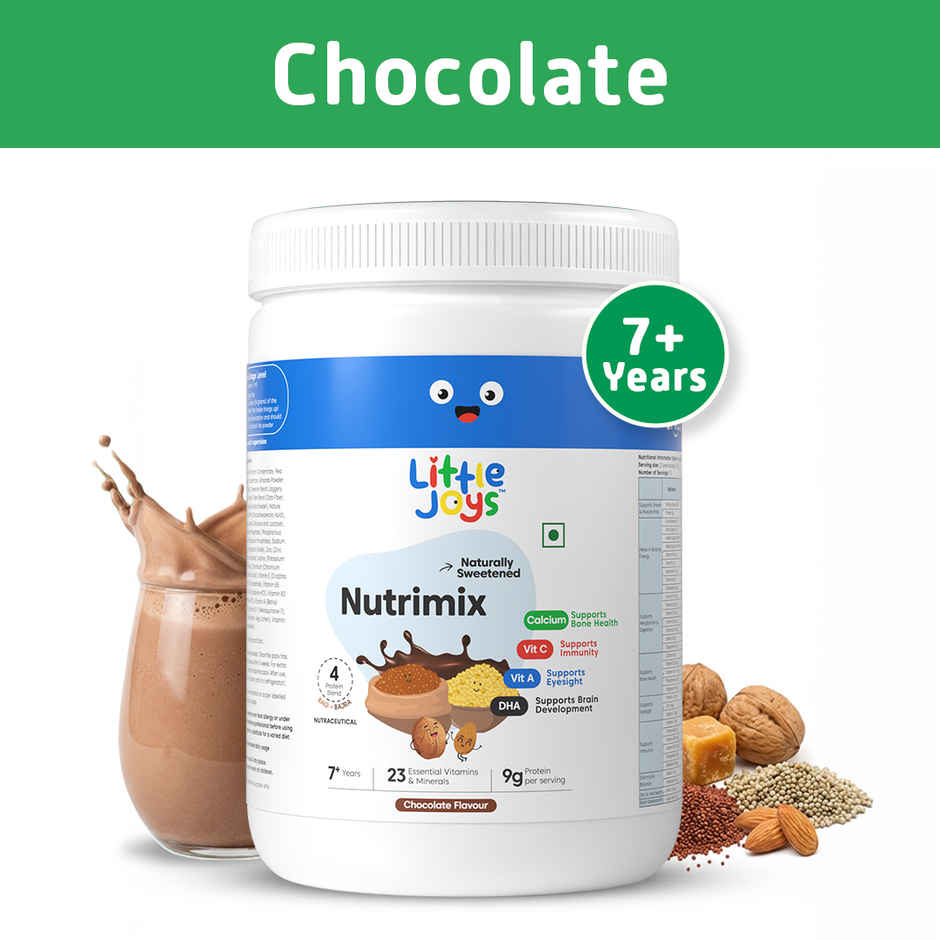Little Joys Nutrimix Chocolate Drink Mix with Ragi and Bajra | For 7 - 12 years Kids