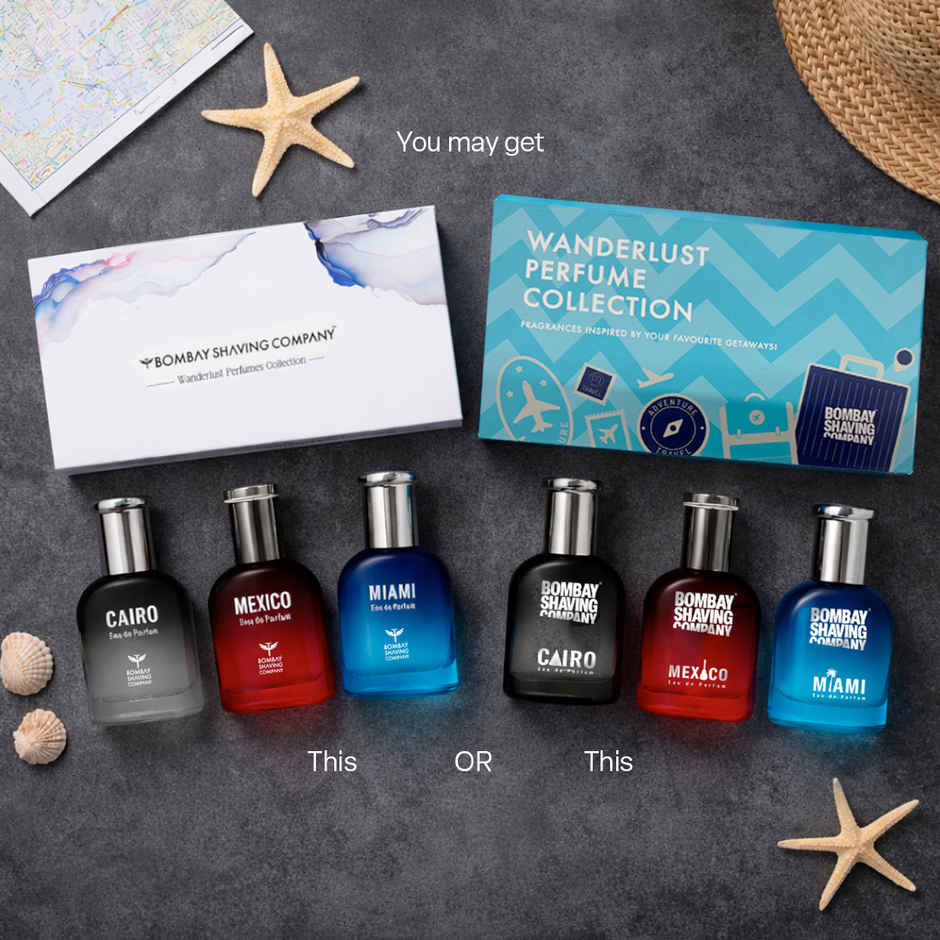 Bombay Shaving Company Long Lasting Wanderlust Perfume Gift Kit For Men | Pack Of 3