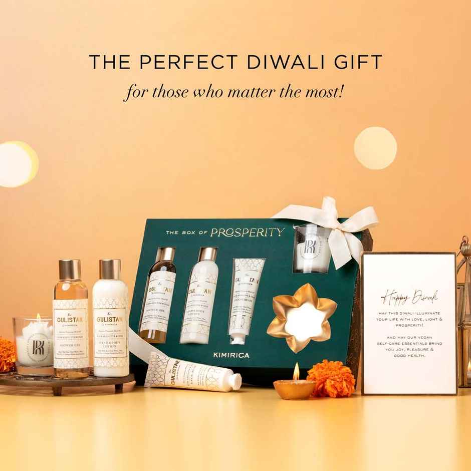 Kimirica Box of Prosperity | Luxury Self-Care Gift Set with Bath & Body Essentials | Premium Gifting