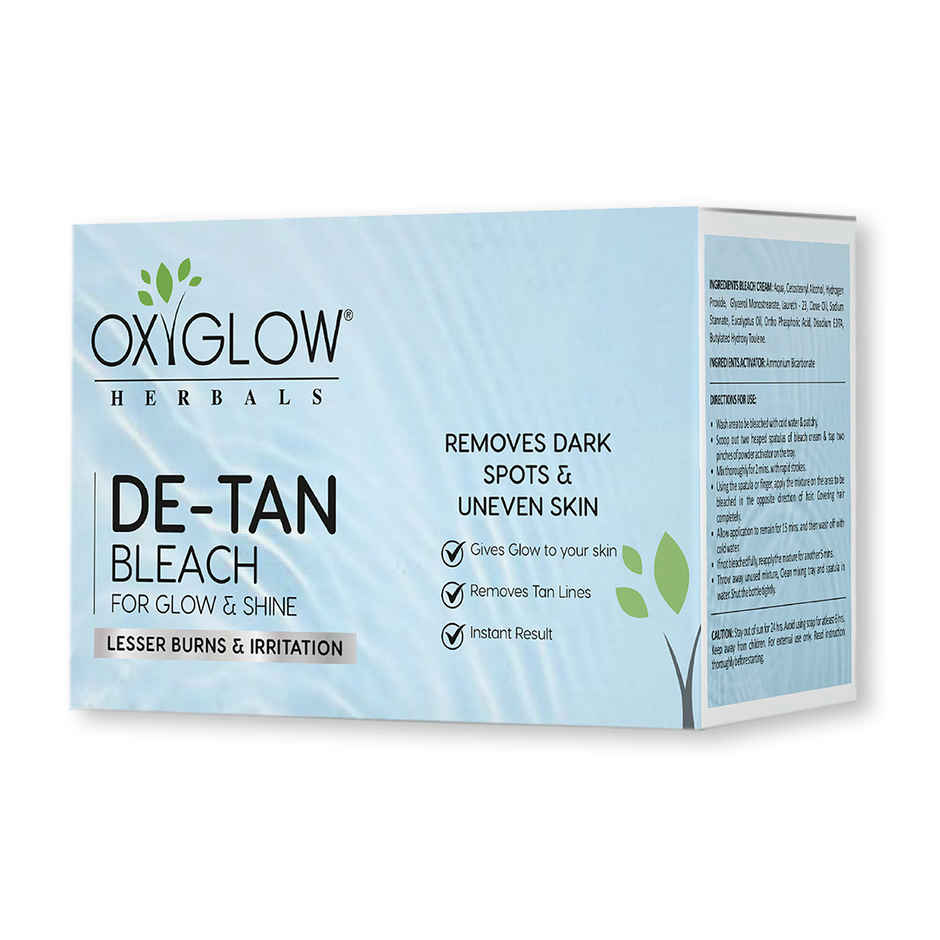 Oxyglow Herbals D-Tan Bleach Cream For Tan Removal - Skin Brightening | Skin Toning & Softening