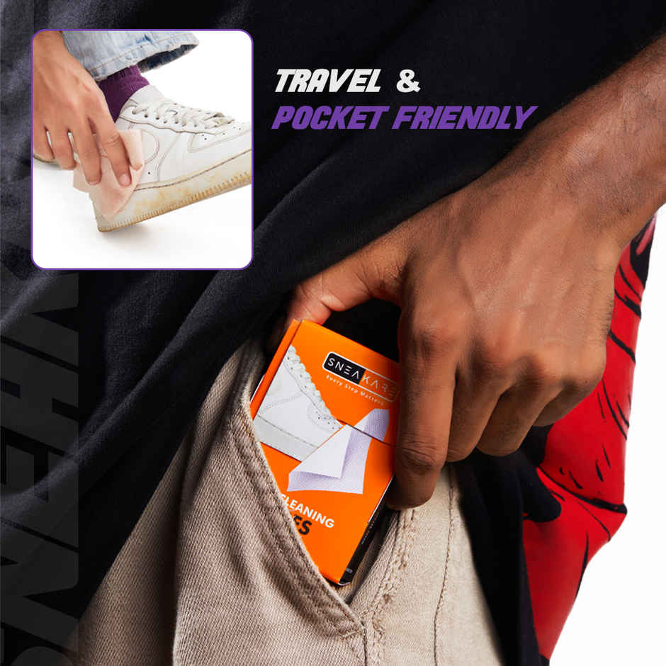 Sneakare Shoe Cleaning Wipes Pack of 6