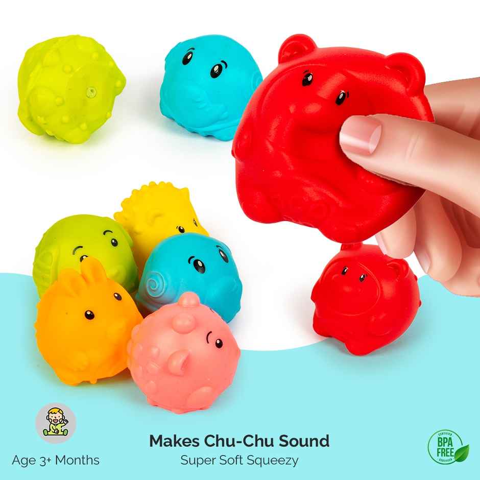 Ratna's Squeezy Cute Animals 6Pcs | Assorted