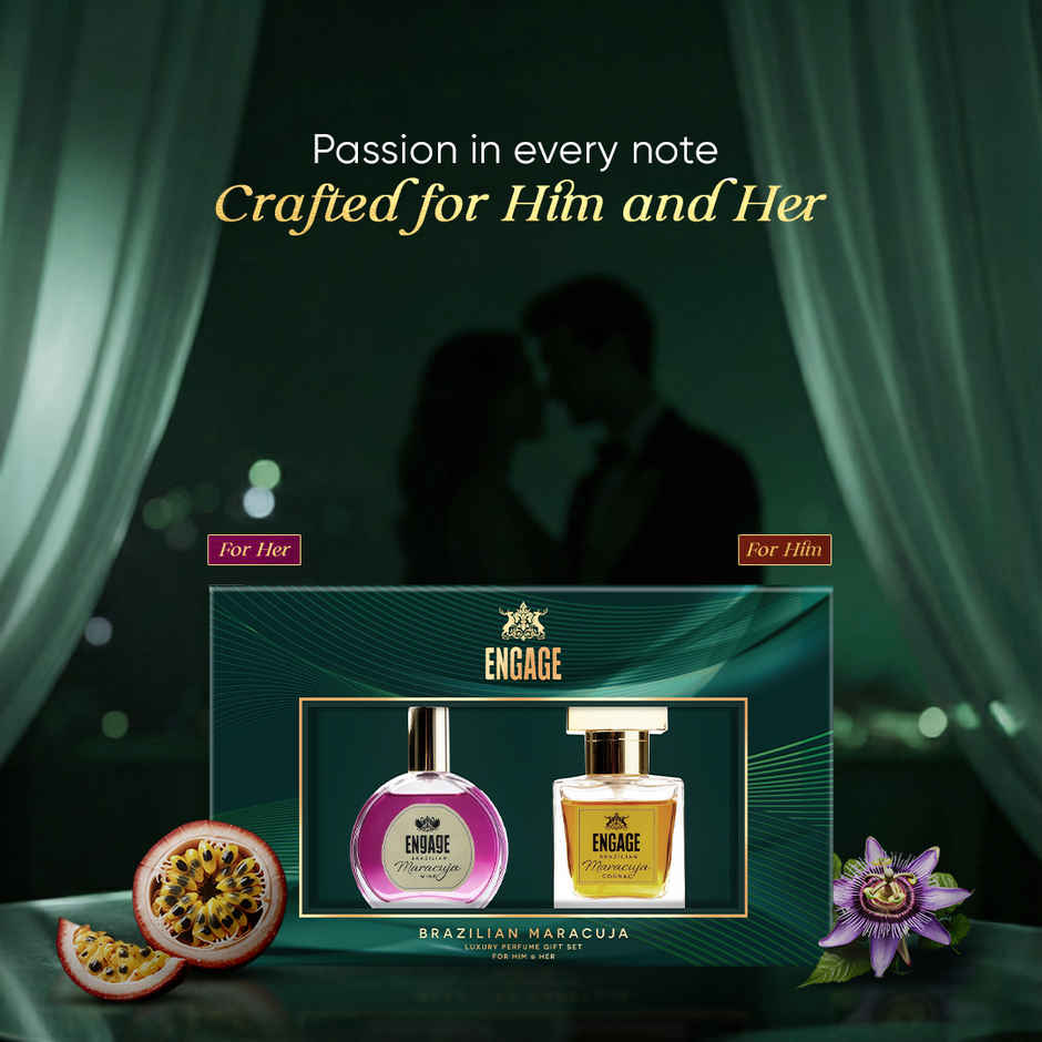 Engage Brazilian Maracuja Luxury Perfume Gift Set for Men & Women | Long Lasting  Perfumes