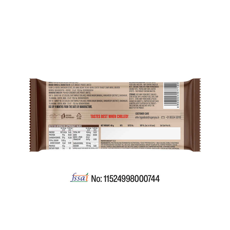 Superyou Coffee Wafer Protein Bar