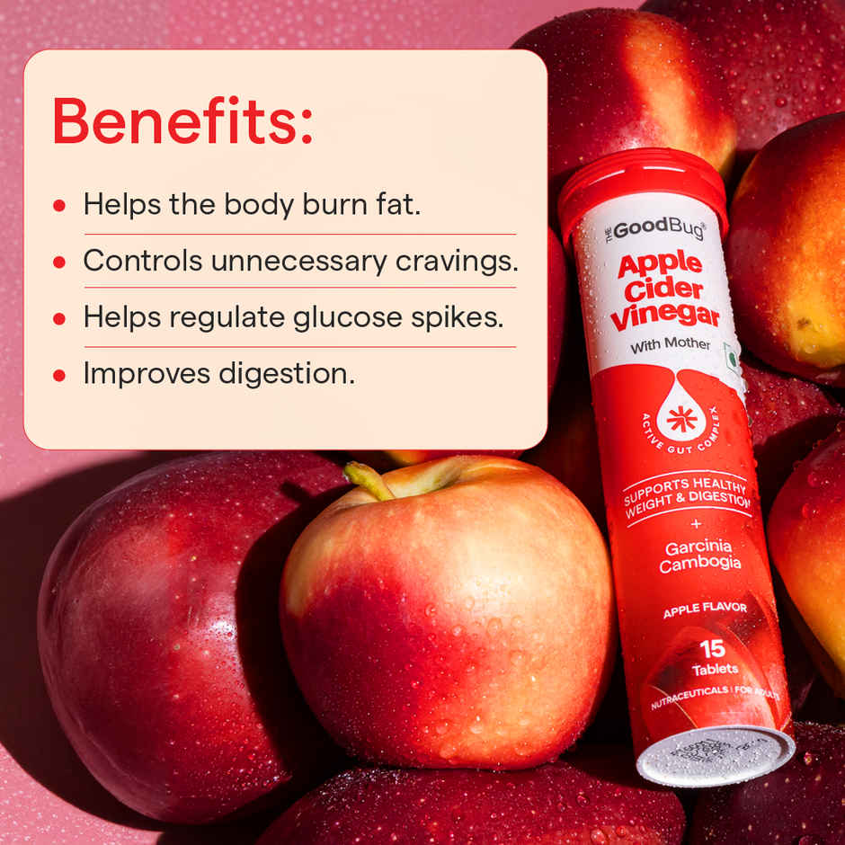 The Good Bug Apple Cider Vinegar Effervescent | For Weight Management & Digestive Support