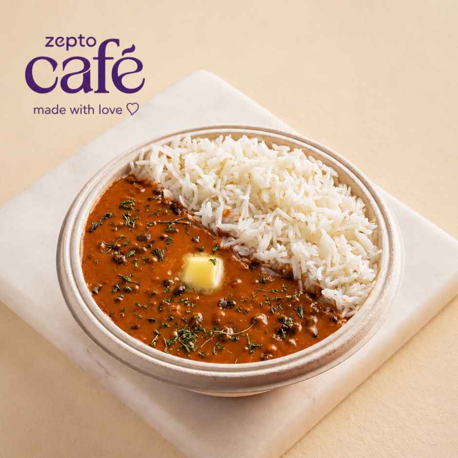 Dal Makhani & Rice + Kesari Rasmalai