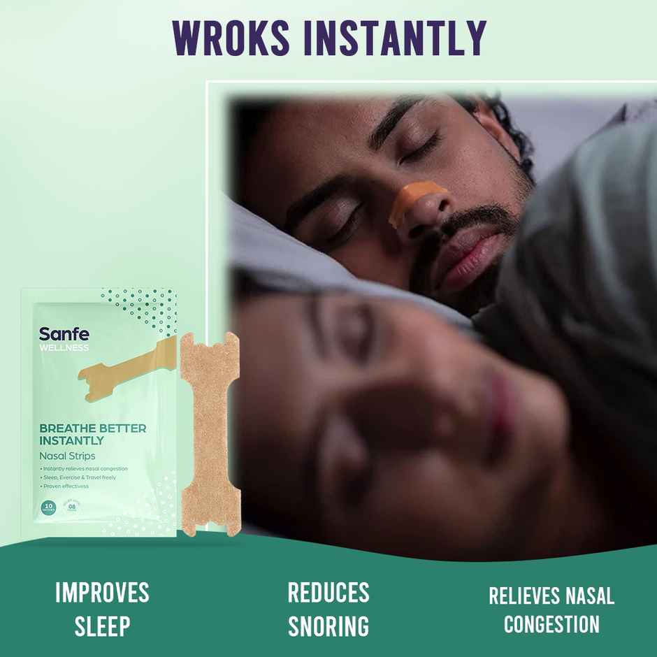 Sanfe Nasal Strips 10 Patches