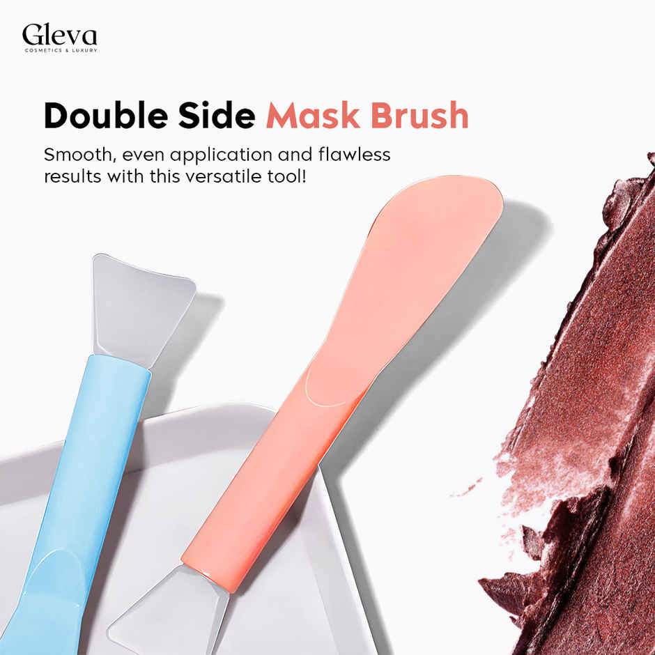 Gleva Soft Silicone Facial Mud Applicator Clay | Face Mask Brushes | Beauty Applicator Tools
