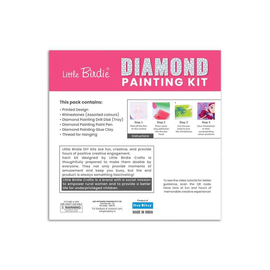 Itsy Bitsy Diy Diamond Painting Kit Pretty Princess 1 Box Lb