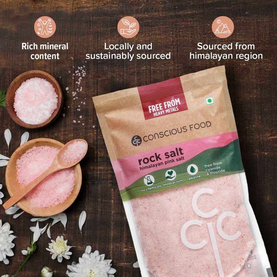 Conscious Food Rock Salt | Unprocessed | Pure And Natural