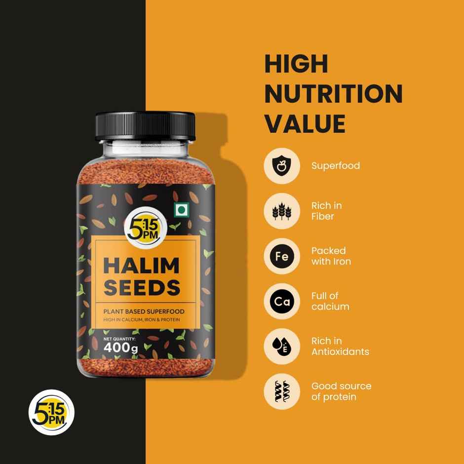 5:15PM Halim Seeds | Aliv Seeds For Eating & Hair Growth | Haleem Seeds
