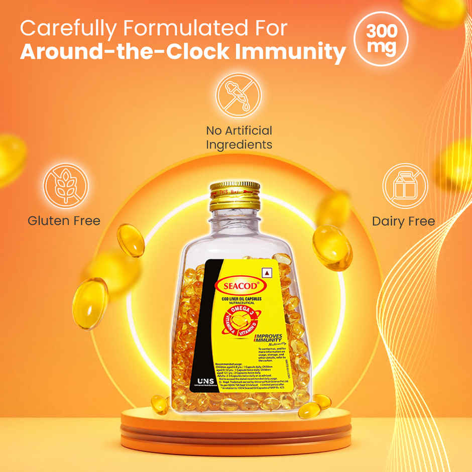 Seacod - Cod Liver Oil Capsules 500 Capsule