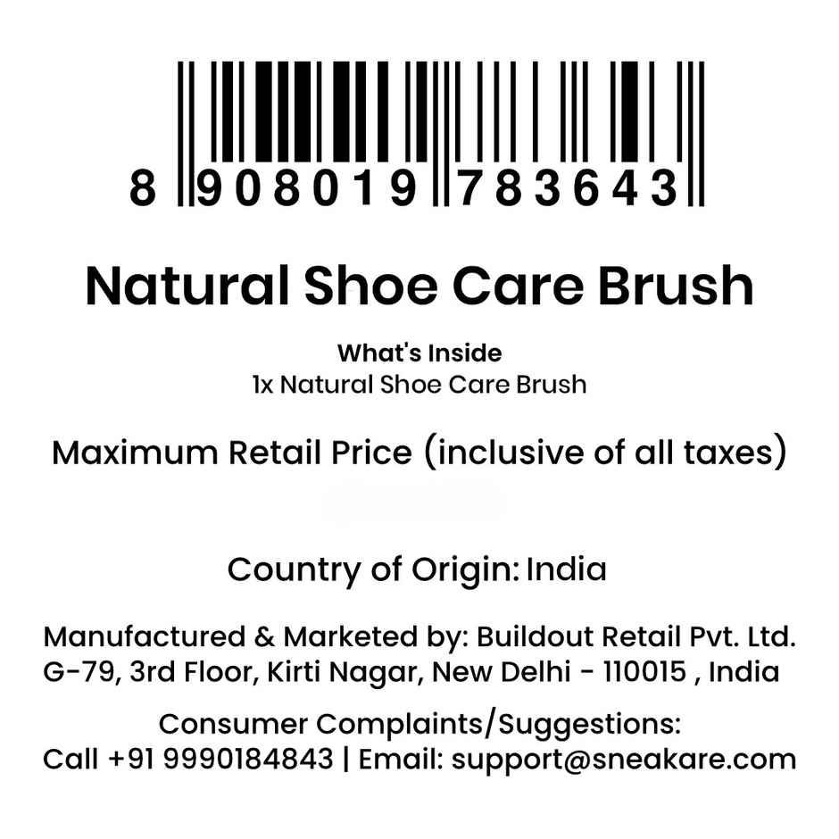 Sneakare Natural Shoe Polish and Care Brush