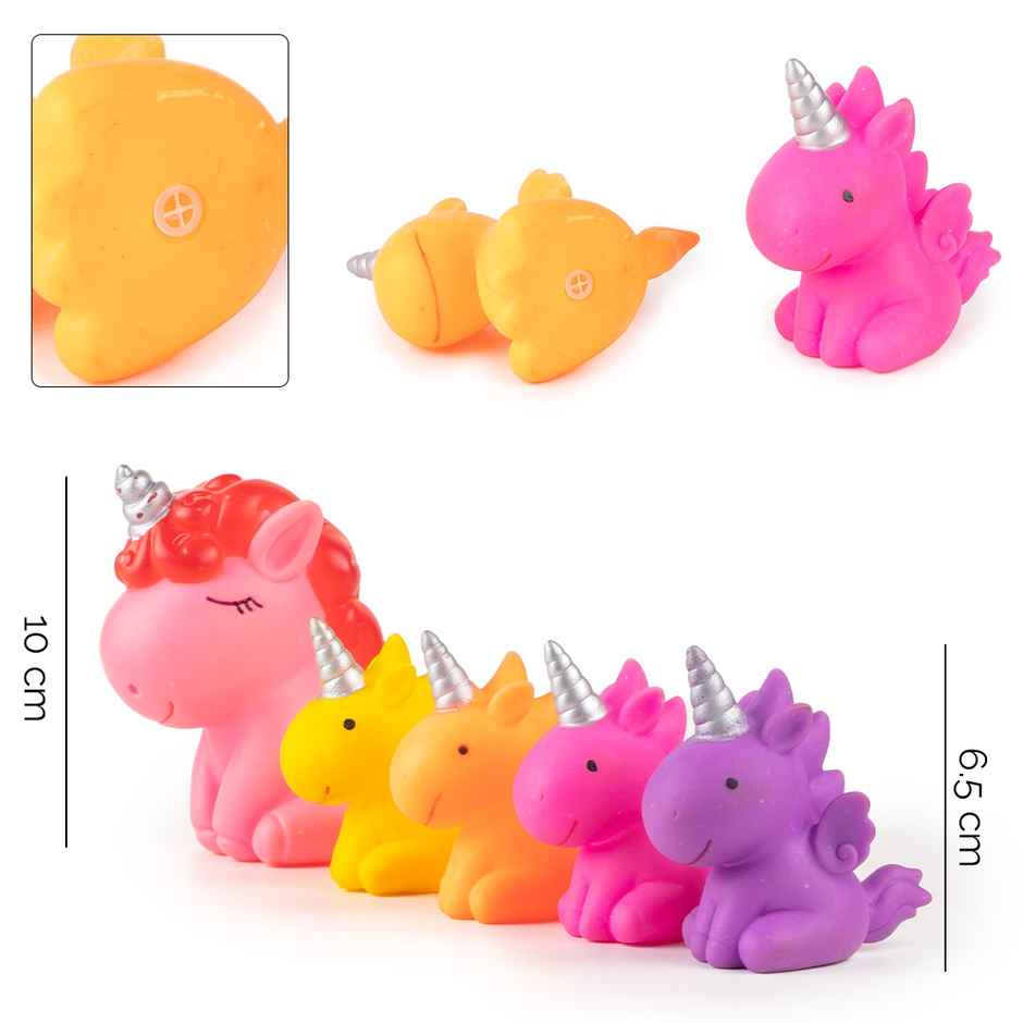 Ratna's Squeezy Unicorn Family Cruise (Colour May Vary)