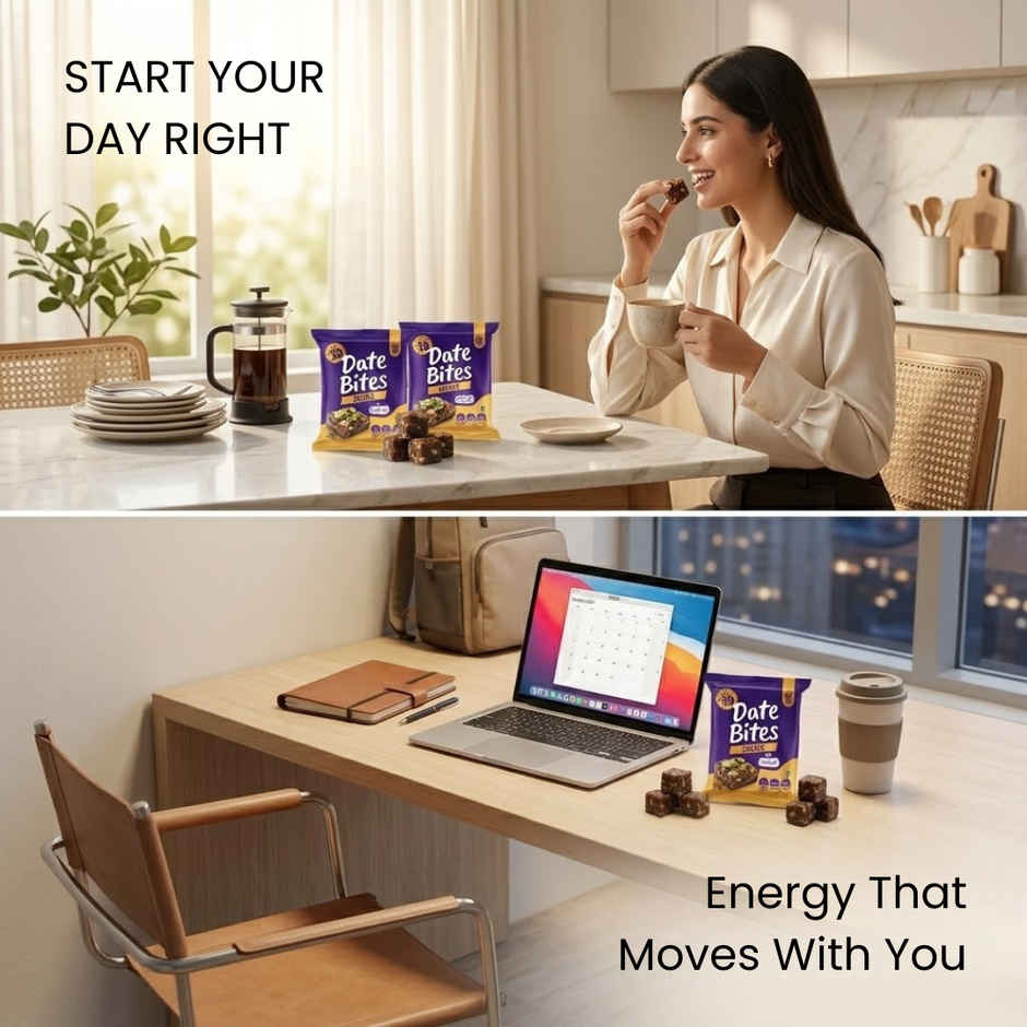 The Naturik Co Coffee Date Almond Bites | No Added Sugar | Healthy Snack for Energy