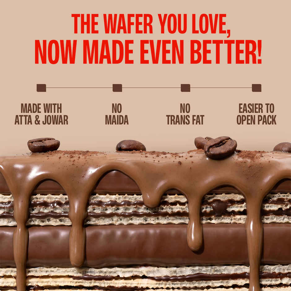 SuperYou 10g Protein Wafer Bar - Coffee (Made with Atta & Jowar. No Added Sugar. No Trans Fat.)