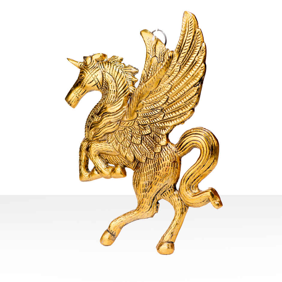 Flying Horse Pegasus | Gold Polish | Devnidhi