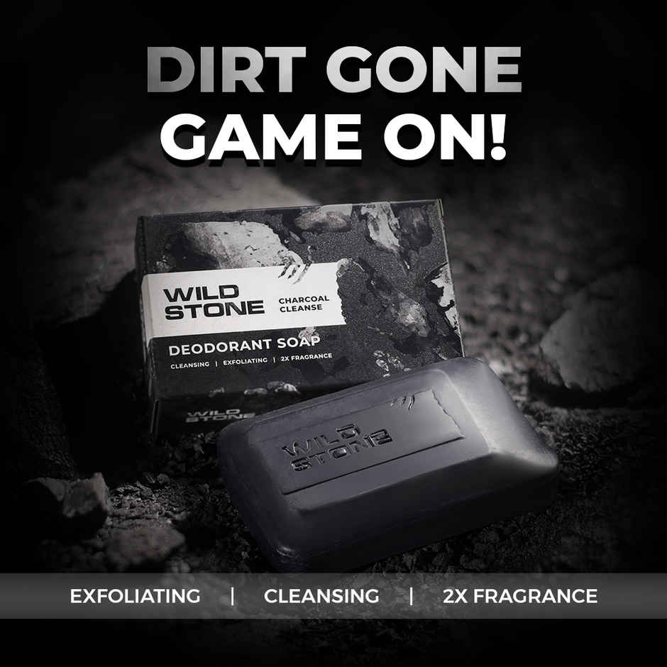 Wild Stone Soap Combo for Men Icy Fresh Charcoal Cleanse and Citrus Burst