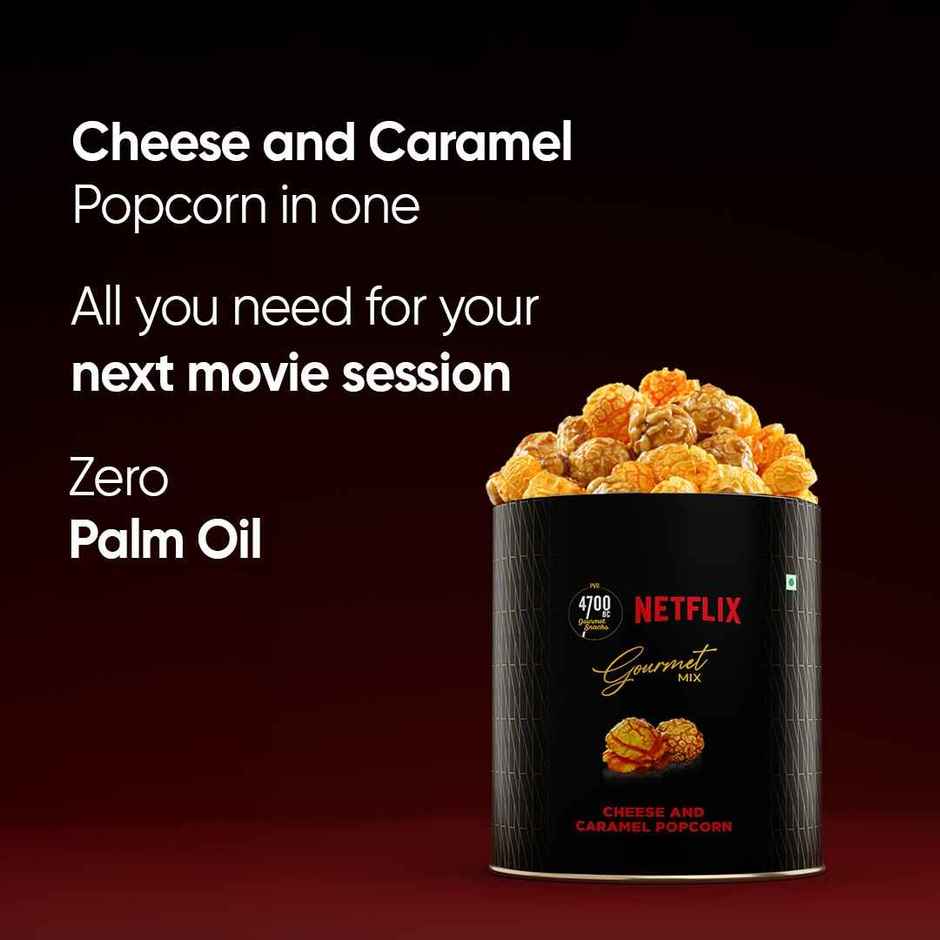 4700BC X Netflix Gourmet Cheese And Caramel Popcorn Small Tin