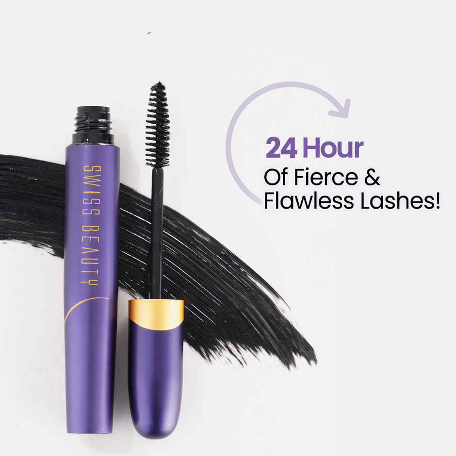 Swiss Beauty Bold Eyes Super Lash Mascara | Black