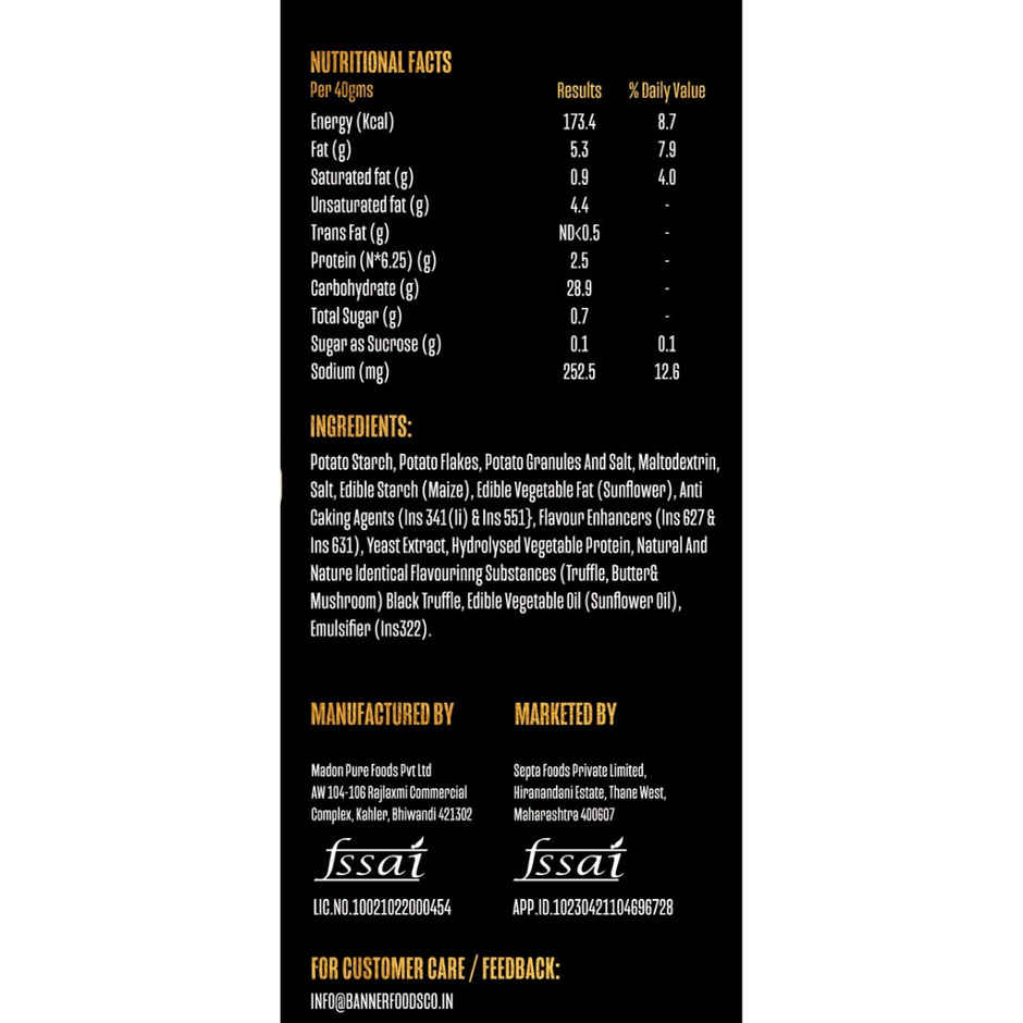 Banner & Co Hot Truffle Popped Chips
