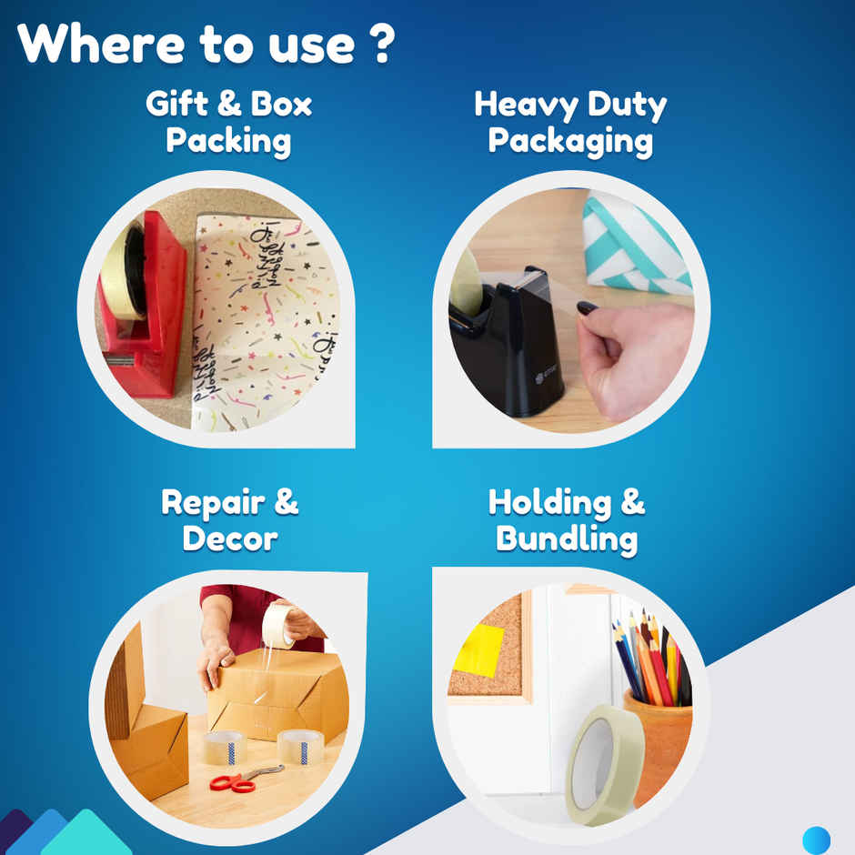 ABK Clear Bopp Packaging Tape 24 mm x 50 Meters 1 Pc