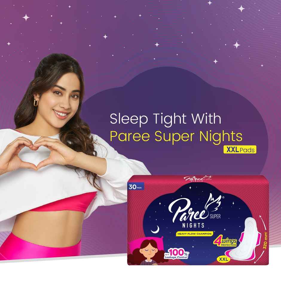 Paree Super Nights Sanitary Pad | XXL
