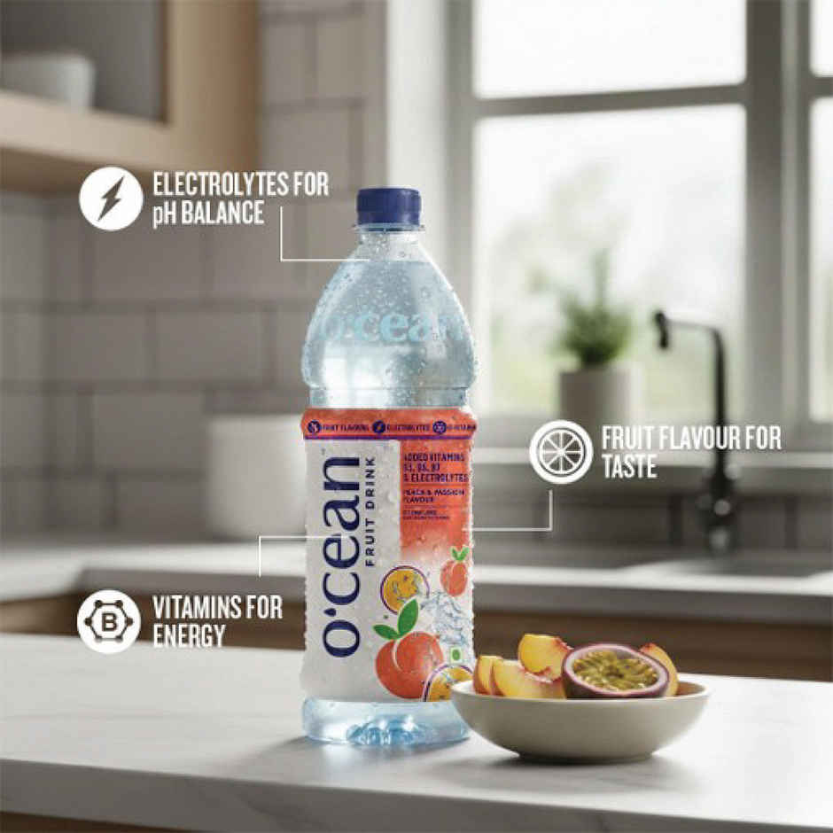 O'cean Fruit Water Peach & Passionfruit Vitamin & Electrolyte Hydration