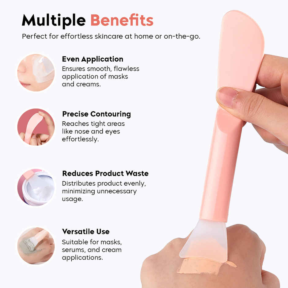Gleva Soft Silicone Facial Mud Applicator Clay | Face Mask Brushes | Beauty Applicator Tools