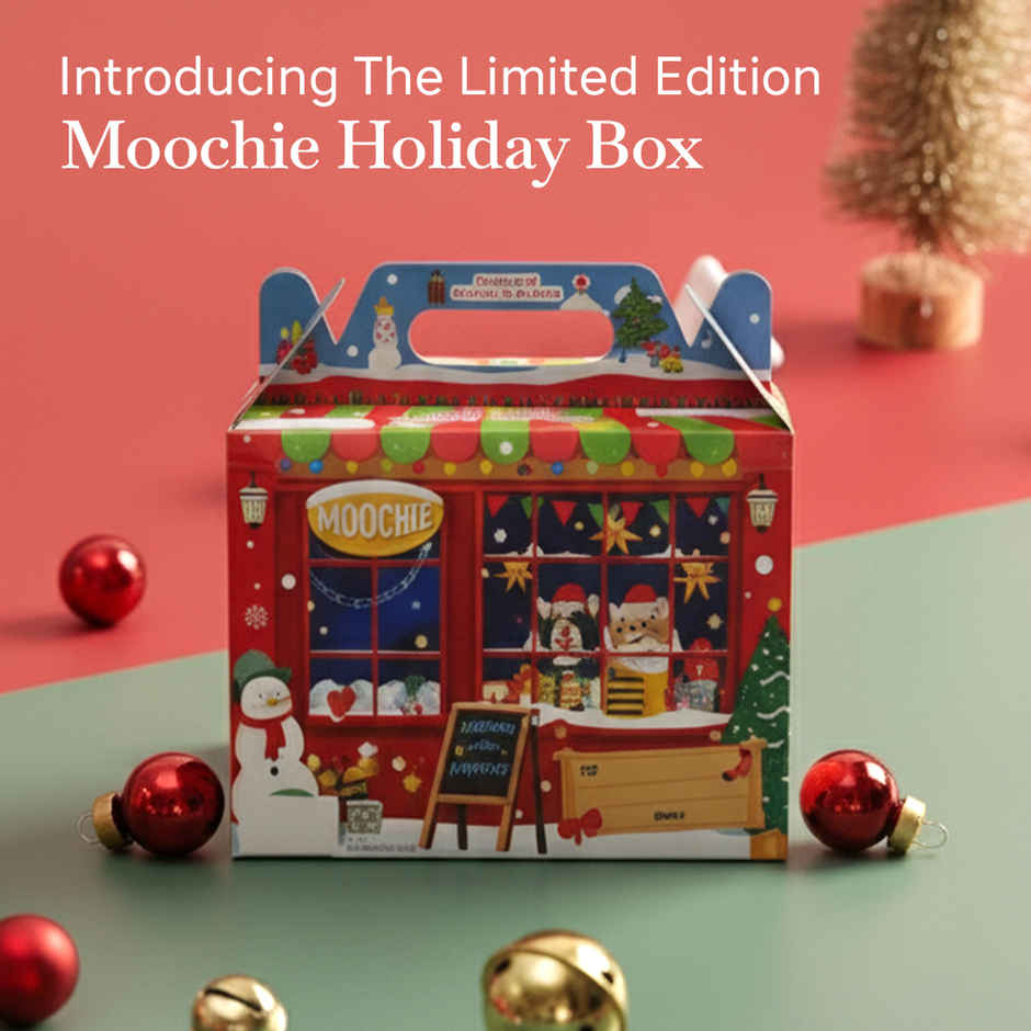Moochie Cat Wet Food Christmas Hamper | 6 Assorted Flavours | Premium Variety Pack |Festive Gift Box