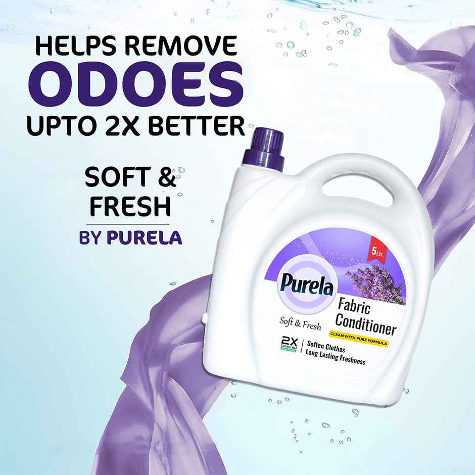 Purela Lavender After Wash Fabric Conditioner Liquid Softener | Eco-Friendly & Biodegradable
