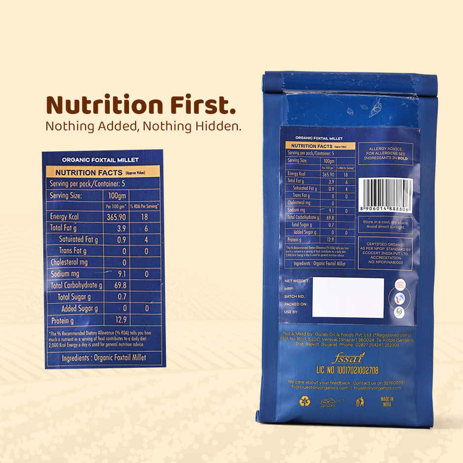 True Story Organic Foxtail Millet