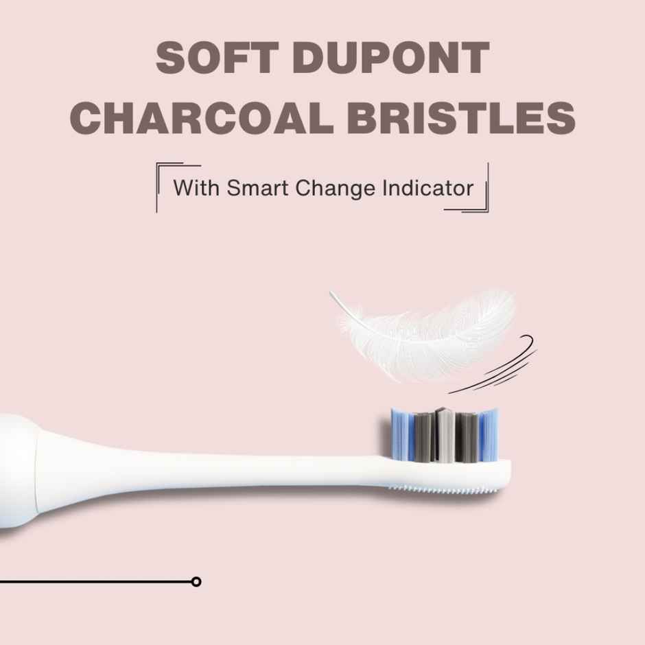 Dr.Dento Pro Series Electric Toothbrush | 4 Modes + Tongue Cleaner | 1 year warranty - Pearl White