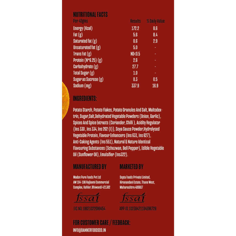 Banner & Co Sweet Sriracha Popped Chips