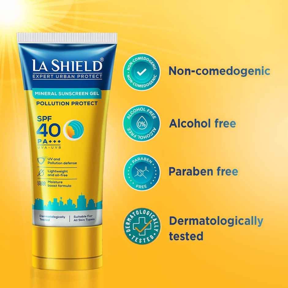 La Shield Pollution Protect Mineral Sunscreen Gel SPF 40