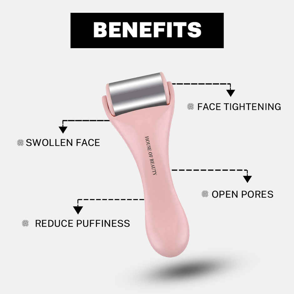 House Of Beauty Hob Steel Ice Roller-Puffy Eyes Redness Pimples Digital Eyes Stress Reduction