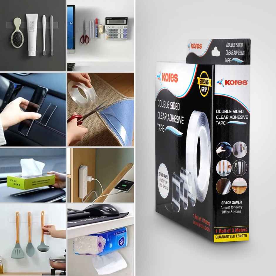 Kores Double-Sided Clear Adhesive Tape