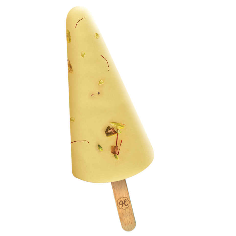 Hangyo Pista Kesar Kulfi Medium Fat Ice Cream (50ml) & Hangyo Malai Kulfi (50ml) Combo