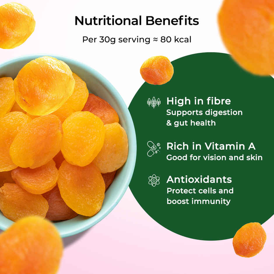 Khetika Premium Turkish Apricot (Khubani) | Rich in Fiber & Antioxidants