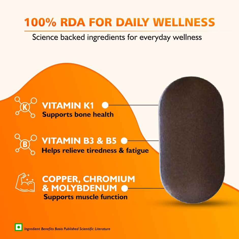 Siens By Dabur Multivitamin For Men, 34 Nutrients To Support Overall Health 30 Tablets