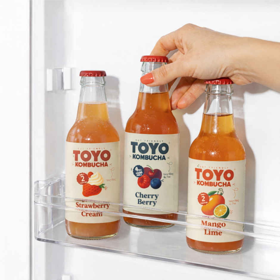 Toyo Kombucha Low Sugar Strawberry Cream