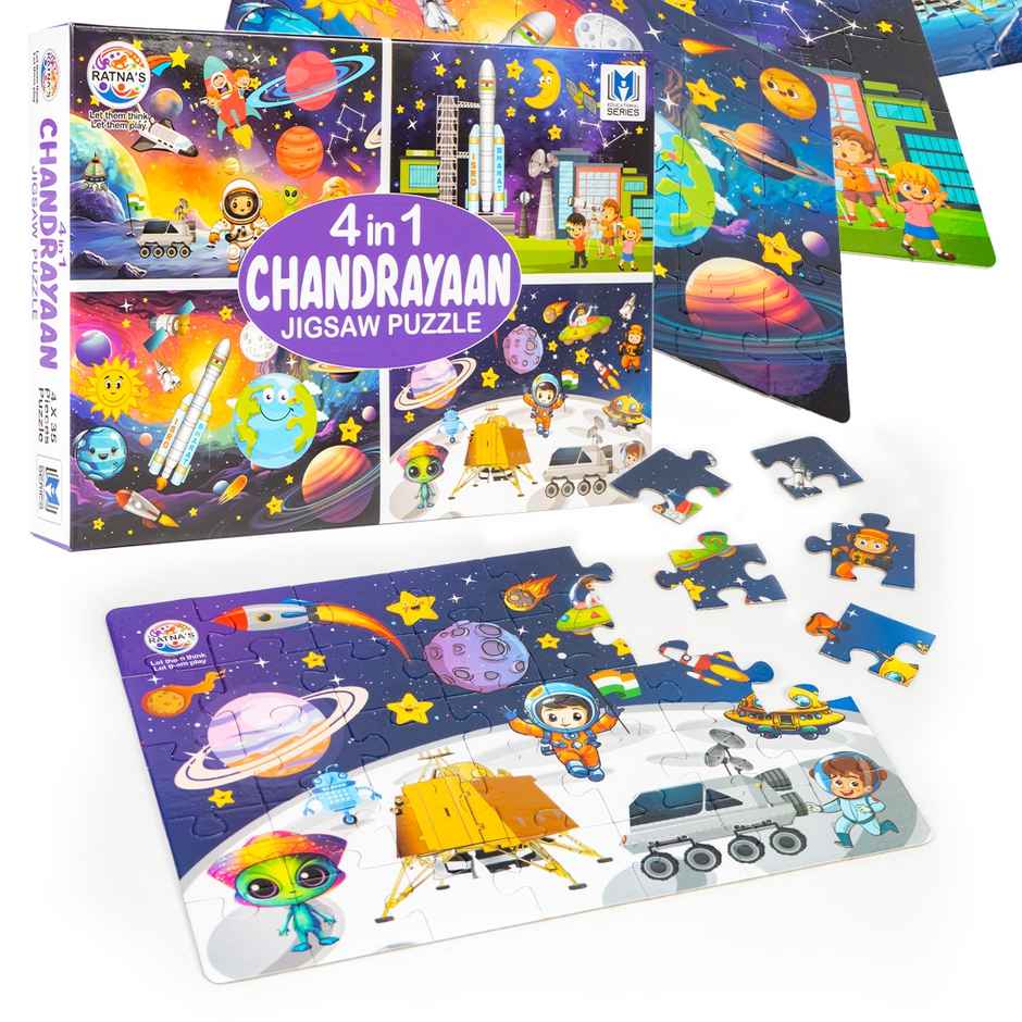 Ratna's 4In1 Chandrayaan Jigsaw Puzzle